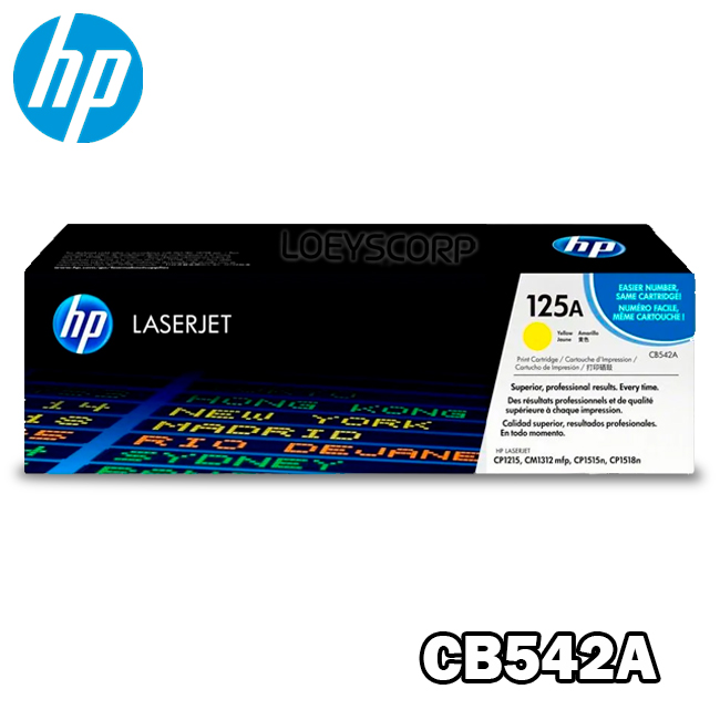 TONER HP CB542A 125A YELLOW L.J. 1215, 1515, CP1515 1,400 PAG.