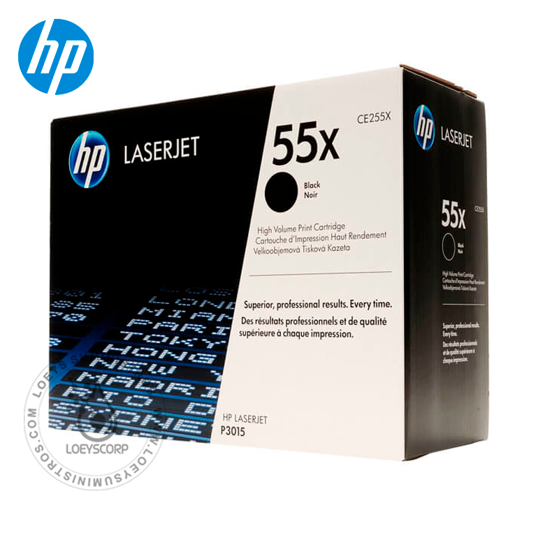 TONER HP CE255X (55X) CP3015 NEGRO ORIGINAL