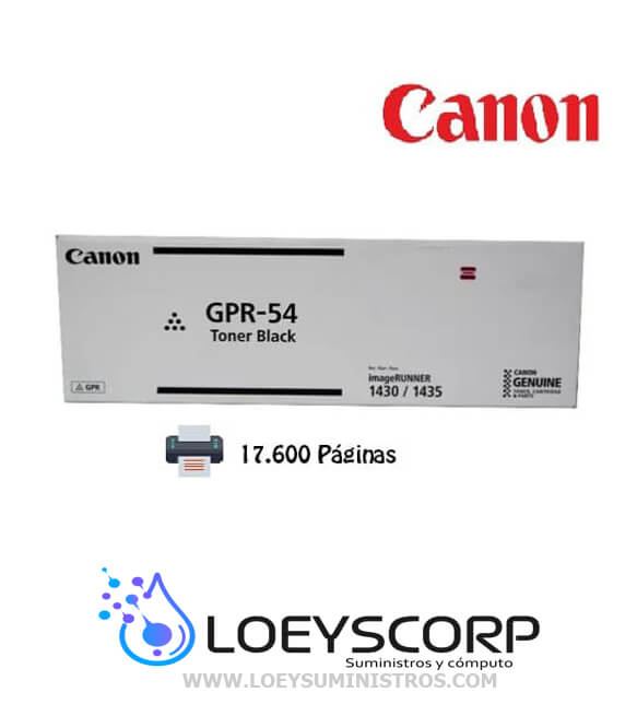 Toner Canon GPR-54 Negro 17.600 Paginas