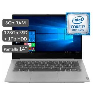 LAPTOP LENOVO IDEAPAD S340-14IWL - I7-8565U 1.8GHZ - Memoria 8GB DDR4 - Disco 128Gb SSD + 1TB HDD -14" FHD - PLATINUM GREY - FREEDOS