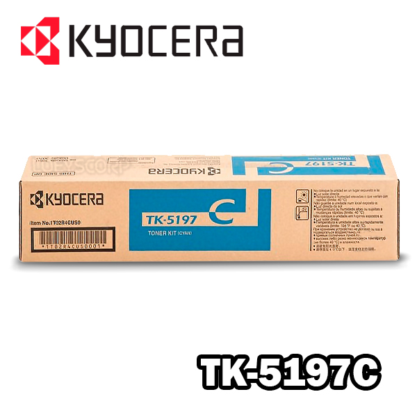 ▷TONER KYOCERA TK-5197C CYAN TASKALFA 306CI