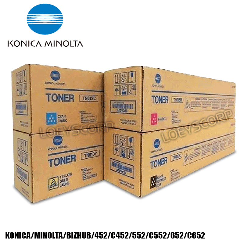 TONER KONICA MINOLTA TN-613K PARA IMPRESORA C452 KIT COMPLETO