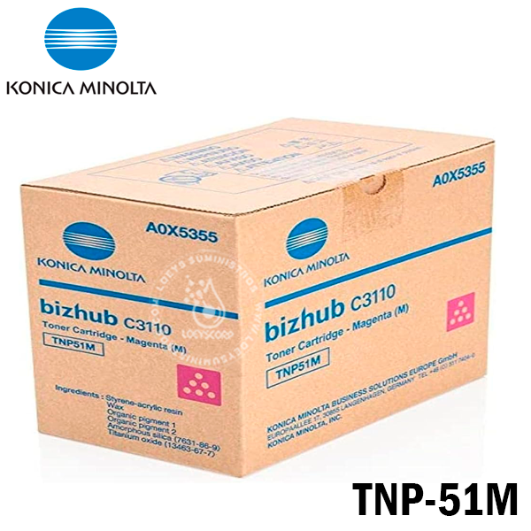 Toner Konica Minolta TNP-51M Magenta Bizhub 3110,215 Original