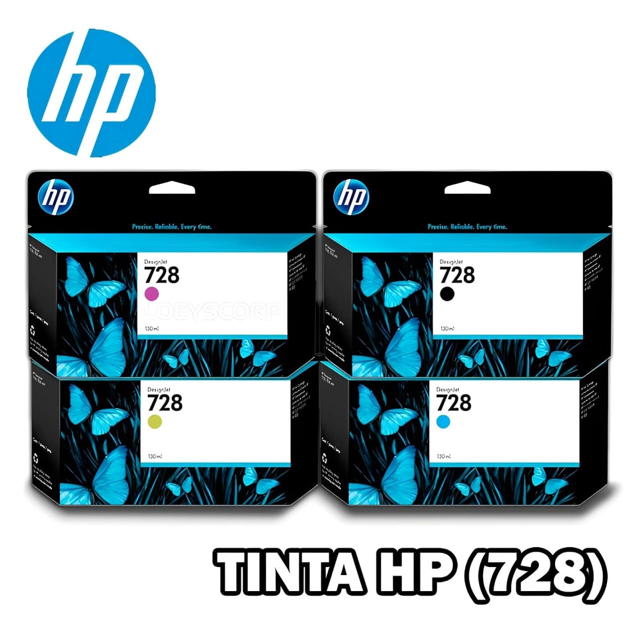 TINTAS HP (728) KIT COMPLETO.