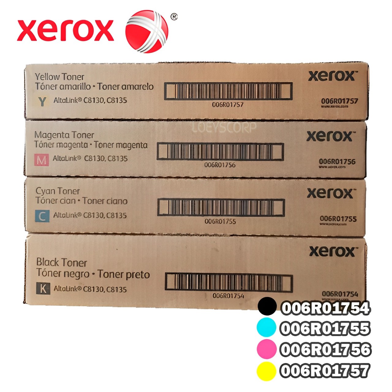 TONER XEROX PARA IMPRESORA ALTALINK C8130, 8135 COLORES