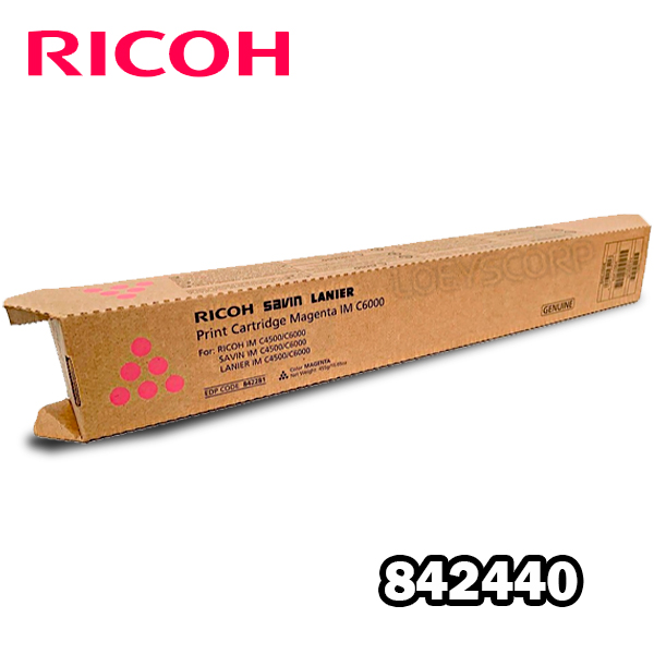 TONER RICOH 842440 IM C4500 IM C6000 MAGENTA 22KPG