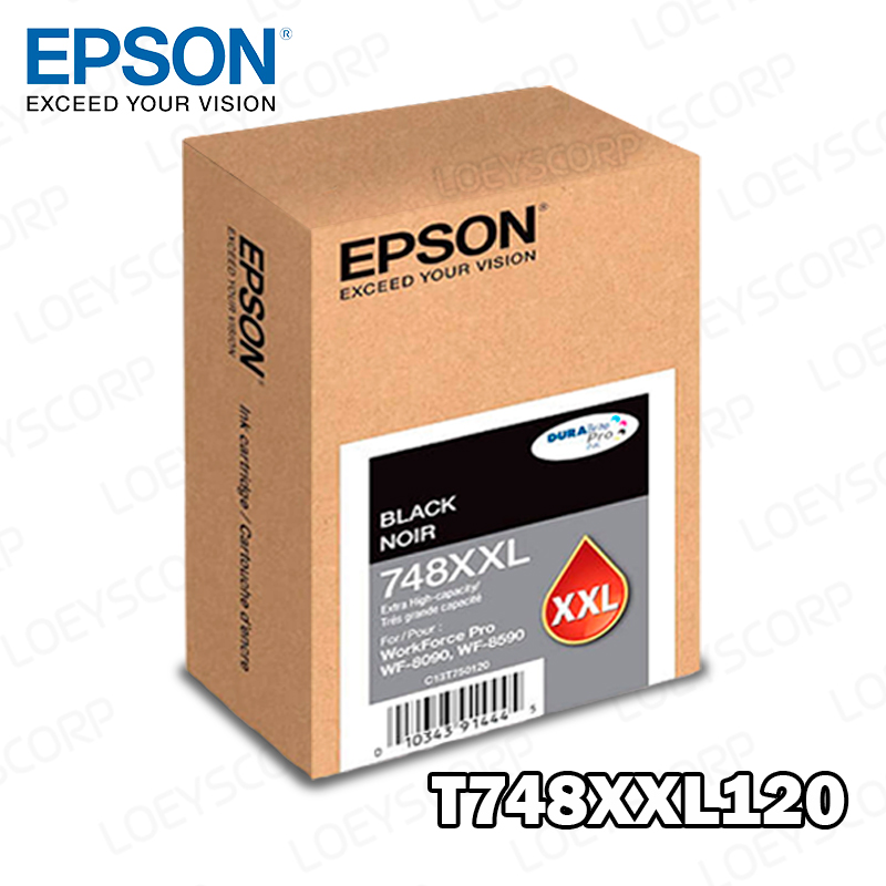 TINTA EPSON T748XXL120 NEGRA PARA WF-6090, 6590 ORIGINAL