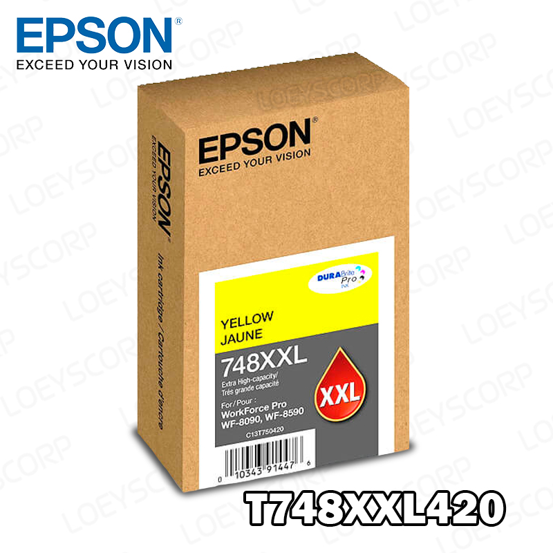 TINTA EPSON T748XXL420 YELLOW PARA WF-6090, 6590 ORIGINAL