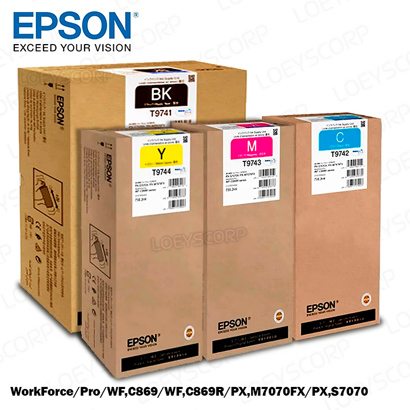 TINTA EPSON T974220 PARA IMPRESORA WF C869 KIT COMPLETO COLORES