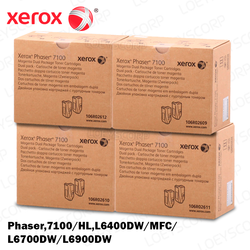 TONER XEROX 106R02612 PARA IMPRESORA PHASER 7100 KIT COMPLETO COLORES