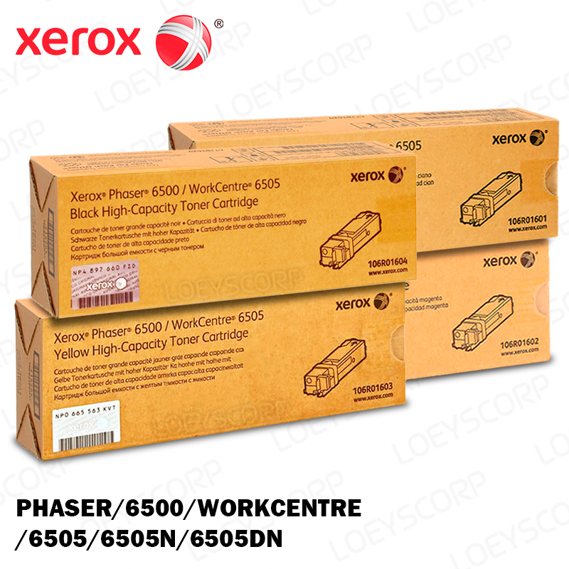TONER XEROX 106R01604 PARA IMPRESORA PHASER 6500 KIT COMPLETO COLORES