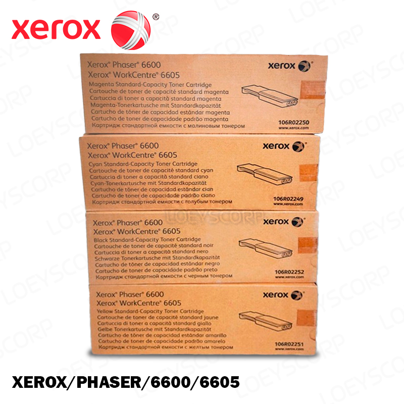 TONER XEROX 106R02251 PARA IMPRESORA PHASER 6600 KIT COMPLETO COLORES