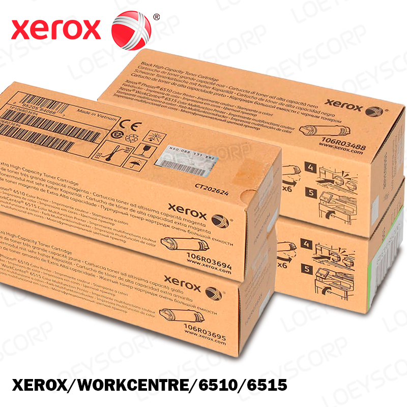 TONER XEROX 106R03694 PARA IMPRESORA PHASER 6510 KIT COMPLETO COLORES