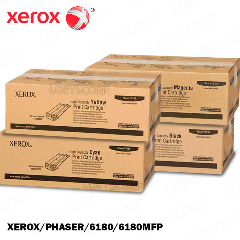 TONER XEROX 113R00725 PARA IMPRESORA PHASER 6180MFP KIT COMPLETO COLORES