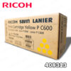 ▷TONER (408313) PARA IMPRESORA RICOH P C600 YELLOW ORIGINAL