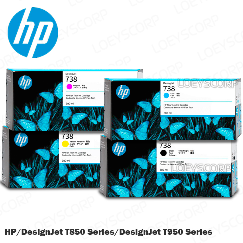 TINTA HP 676M8A PARA IMPRESORA T850 T950 KIT COMPLETO COLORES