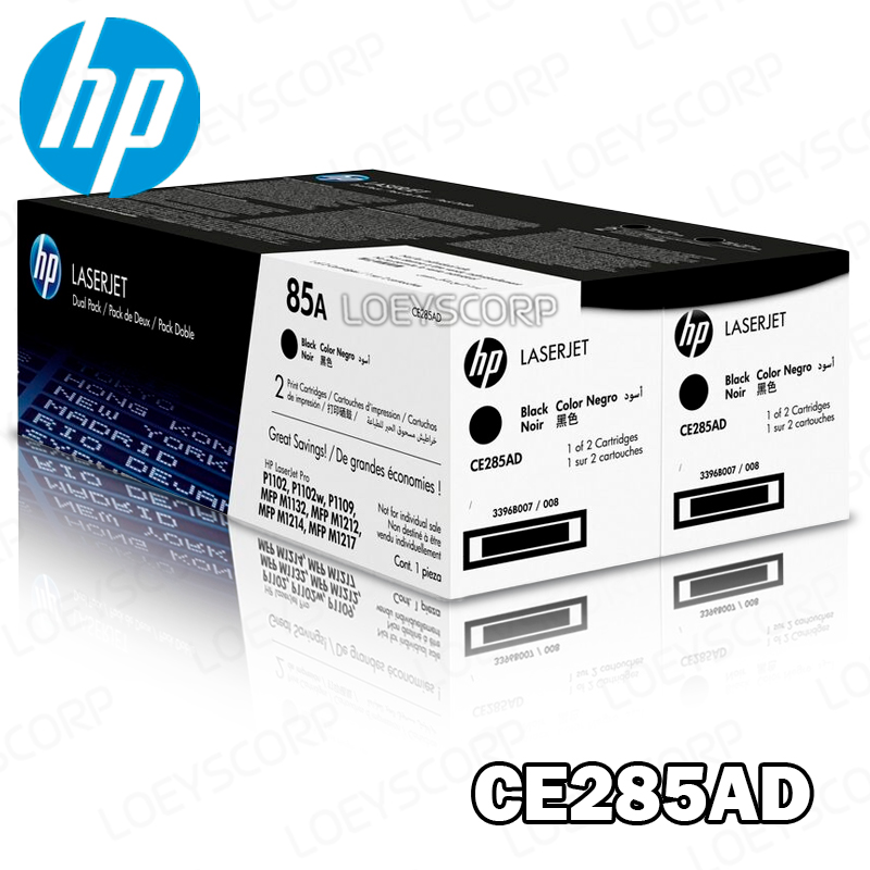 ▷TONER HP CE285AD NEGRO DUAL PACK PARA P1102M1210 ORIGINAL.