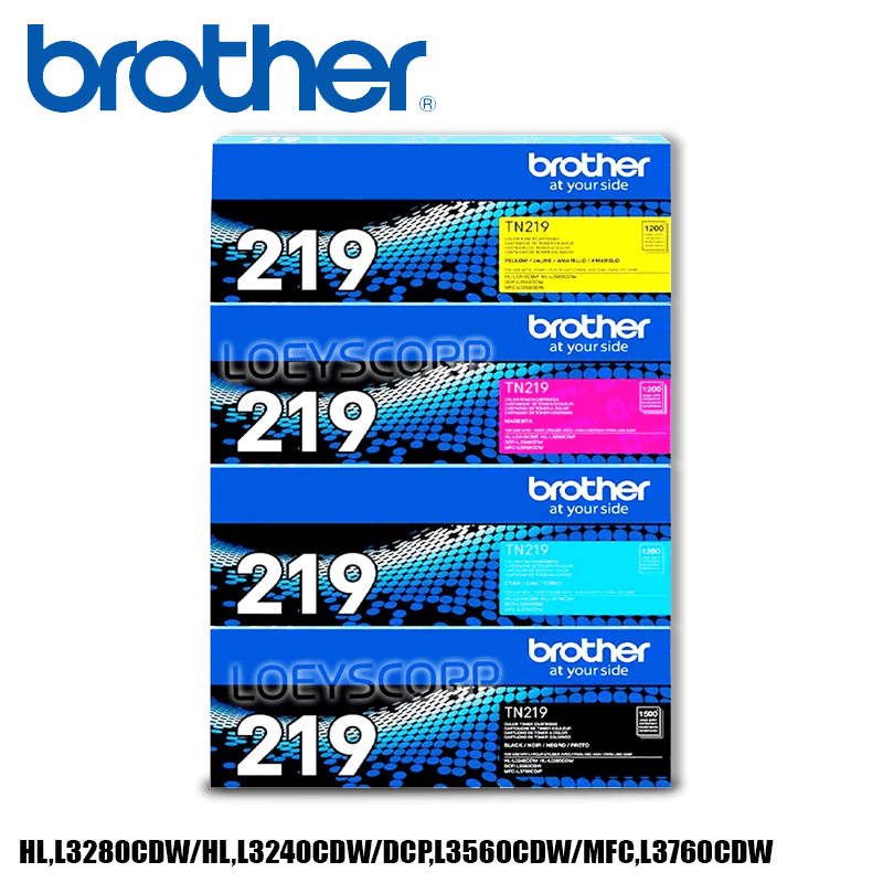 TONER BROTHER TN-219M PARA IMPRESORA HL-L3280CDW KIT COMPLETO COLORES