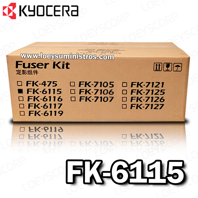 Fusor KYOCERA FK-6115 Ecosys M4132IDN 300,000KPG Original.