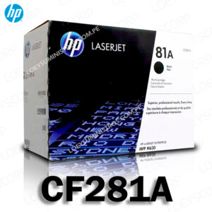 TONER HP 81A (CF281A) LASERJET M630 NEGRO ORIGINAL