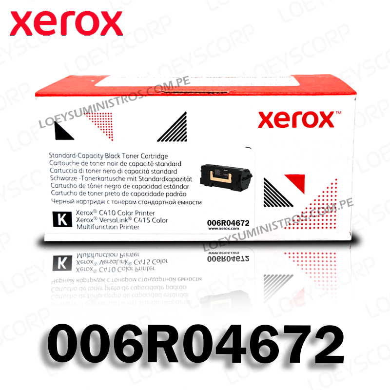 Toner XEROX 006R04672 B625 Negro 25,000KPG Original